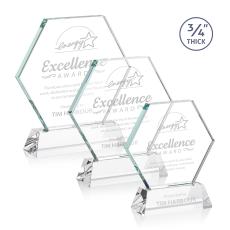 Pagan on Helton Starfire Polygon Crystal Trophy - Crystal Trophies