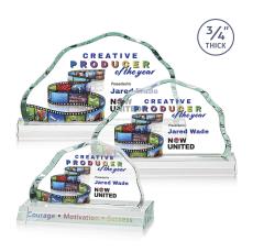 Pierre Full Color Starfire Crystal Trophy - Crystal Trophies