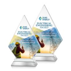 Hanks Full Color Fagan Crystal Trophy - Crystal Trophies