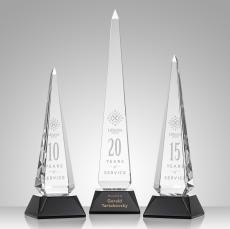 Bermudez Obelisk - Black - Crystal Trophies