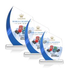 Sneed Full Color  Blue Peaks Crystal Trophy