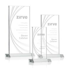 Daugherty Liquid Clear Rectangle Crystal Trophy - Crystal Trophies