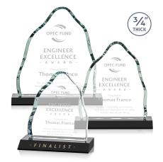 Hobbs Black Crystal Trophy - Crystal Trophies