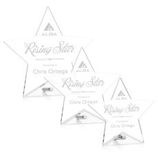 Jewell Star Silver Acrylic Trophy - Acrylic Trophies