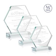 Pagan Starfire Polygon Crystal Trophy - Crystal Trophies