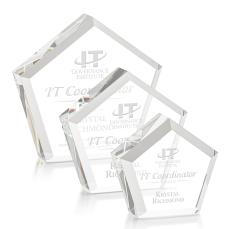 Costa Desktop Polygon Crystal Trophy - Crystal Trophies