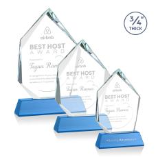 Boone Ice Peak on Helton Sky Blue Peaks Crystal Trophy - Crystal Trophies