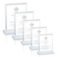 Villa Fagan Rectangle Crystal Trophy - Crystal Trophies