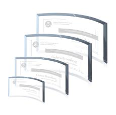 Crescent Starfire Crescent Crystal Trophy - Crystal Trophies