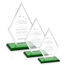 Spicer Green Crystal Trophy - Crystal Trophies