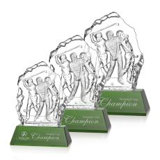 Corona Golf Green Crystal Trophy - Trophies