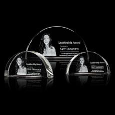 Glover 3D Peaks Crystal Trophy - Crystal Trophies