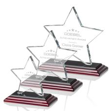 Gamboa Star Wood Crystal Trophy - Trophies