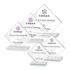 Argueta Full Color Fagan Crystal Trophy - Crystal Trophies