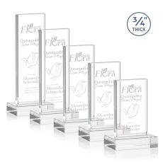 Cartwright Clear Rectangle Crystal Trophy - Crystal Trophies