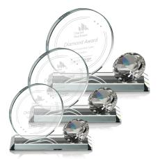 Winters Diamond Diamond Crystal Trophy - Crystal Trophies