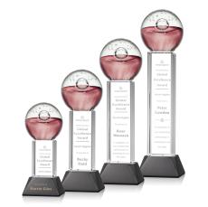 Carrasco Towers on Tower Base Glass Trophy - Art Glass Trophies