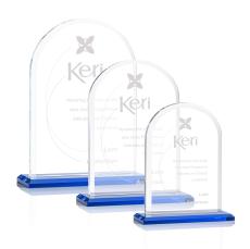 Walters Sky Blue Peaks Crystal Trophy - Crystal Trophies