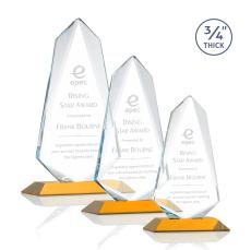 McMullen Amber Peaks Crystal Trophy - Crystal Trophies