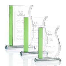 Cabrera Green Unique Crystal Trophy - Crystal Trophies