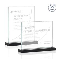 Mohamed Black Rectangle Crystal Trophy - Crystal Trophies