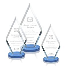Fitzgerald Sky Blue Crystal Trophy - Crystal Trophies