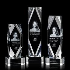 Atkinson 3D on Base Clear Towers Crystal Trophy - Crystal Trophies
