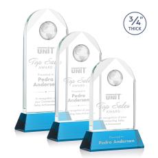 Cortez Globe on Helton - Sky Blue - Crystal Globe Awards