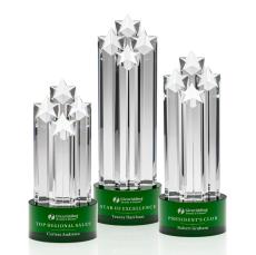McNeil Star Green Towers Crystal Trophy - Trophies