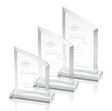 Herndon Clear Peaks Crystal Trophy - Crystal Trophies