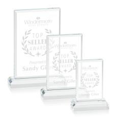 Hester Desktop Rectangle Crystal Trophy - Crystal Trophies