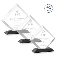 Carlson Black Crystal Trophy - Crystal Trophies