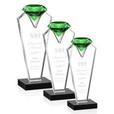 Leach Emerald Crystal Trophy - Diamond Trophies