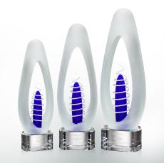 Reynolds Clear Tear Drop Glass Trophy - Glass Trophies