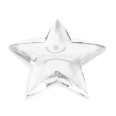 Hagan Star Paperweight - Crystal Trophies