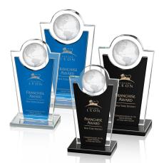 Duarte Globe Unique Crystal Trophy - Crystal Trophies