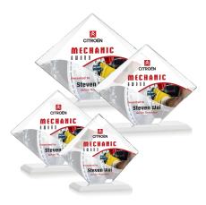 Latham Full Color Fagan Crystal Trophy - Crystal Trophies