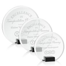 Ayala Black Circle Crystal Trophy - Crystal Trophies