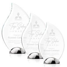 Akers Flame Crystal Trophy - Crystal Trophies