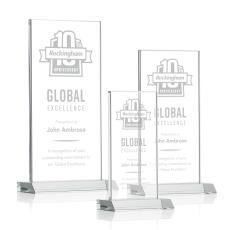 Stanley Clear Rectangle Crystal Trophy - Crystal Trophies