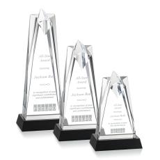Hammer Star on Base Clear Acrylic Trophy - Trophies