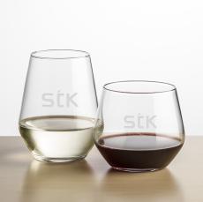 Renteria Stemless Wine - Deep Etch - Wine Glasses