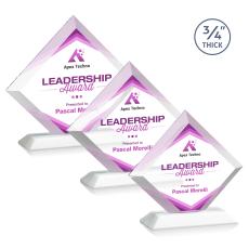 Carlson Full Color Fagan Crystal Trophy - Crystal Trophies