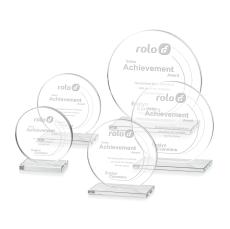 Drummond Clear Circle Crystal Trophy - Crystal Trophies