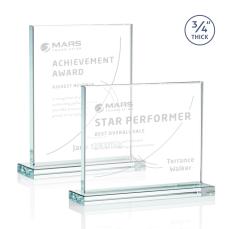 Mohamed Clear Rectangle Crystal Trophy - Crystal Trophies