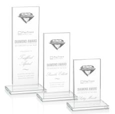 Guerrero Diamond Diamond Rectangle Crystal Trophy - Diamond Trophies