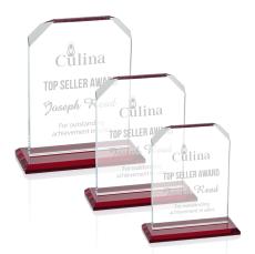 Calvert Red Crystal Trophy - Crystal Trophies