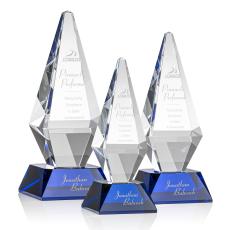 Allison Blue Crystal Trophy - Crystal Trophies