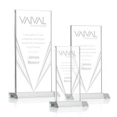 Henley Liquid Clear Rectangle Crystal Trophy - Crystal Trophies
