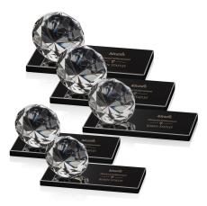 Diamond on Black Diamond Crystal Trophy - Crystal Trophies